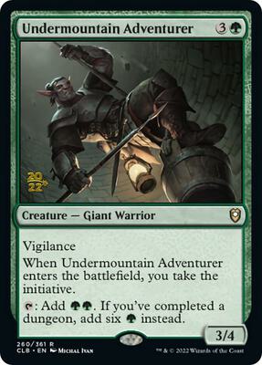 Undermountain Adventurer card from Prerelease Cards