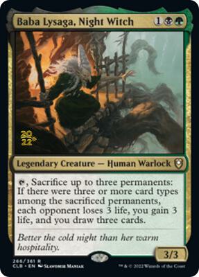 Baba Lysaga, Night Witch card from Prerelease Cards
