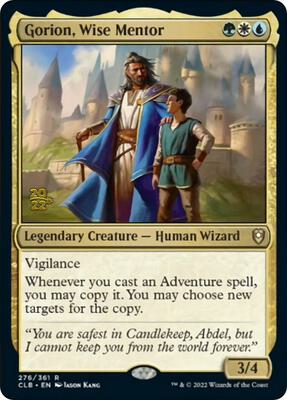 Gorion, Wise Mentor card from Prerelease Cards