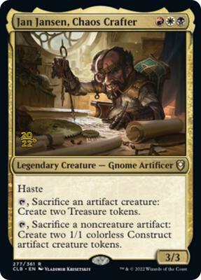 Jan Jansen, Chaos Crafter card from Prerelease Cards