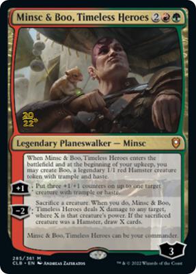 Minsc & Boo, Timeless Heroes card from Prerelease Cards