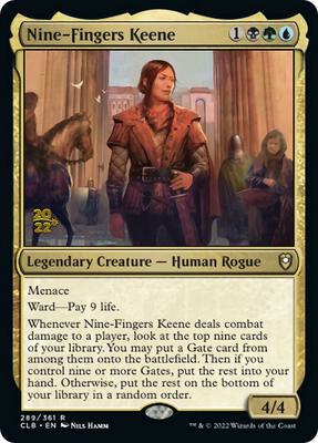 Nine-Fingers Keene card from Prerelease Cards