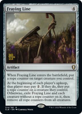 Fraying Line card from Prerelease Cards