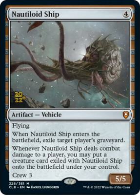 Nautiloid Ship card from Prerelease Cards