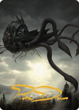 Nautiloid Ship Art Card (Gold-Stamped Signature) card from Art Series: Commander Legends: Battle for Baldur's Gate