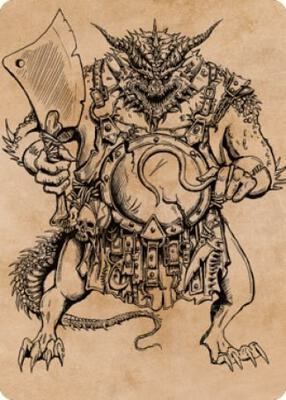 Thrakkus the Butcher Art Card card from Art Series: Commander Legends: Battle for Baldur's Gate