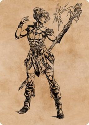 Neera, Wild Mage Art Card card from Art Series: Commander Legends: Battle for Baldur's Gate