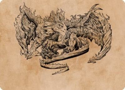 Miirym, Sentinel Wyrm Art Card card from Art Series: Commander Legends: Battle for Baldur's Gate
