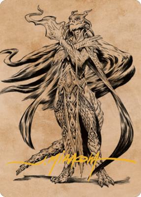 Lozhan, Dragons' Legacy Art Card (Gold-Stamped Signature) card from Art Series: Commander Legends: Battle for Baldur's Gate