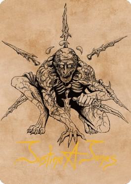 Bhaal, Lord of Murder Art Card (Gold-Stamped Signature) card from Art Series: Commander Legends: Battle for Baldur's Gate
