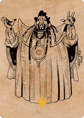Alaundo the Seer Art Card (Gold-Stamped) card from Art Series: Commander Legends: Battle for Baldur's Gate