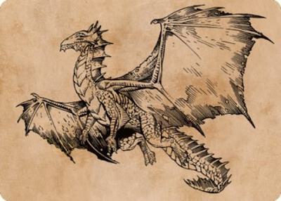 Ancient Bronze Dragon Art Card (58/81) card from Art Series: Commander Legends: Battle for Baldur's Gate