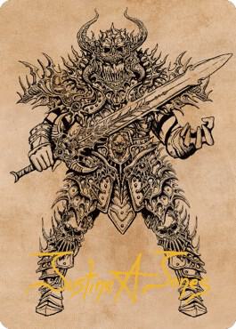 Sarevok, Deathbringer Art Card (Gold-Stamped Signature) card from Art Series: Commander Legends: Battle for Baldur's Gate