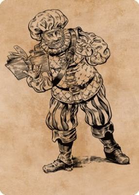 Volo, Itinerant Scholar Art Card card from Art Series: Commander Legends: Battle for Baldur's Gate