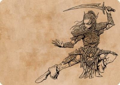 Lae'zel, Vlaakith's Champion Art Card card from Art Series: Commander Legends: Battle for Baldur's Gate