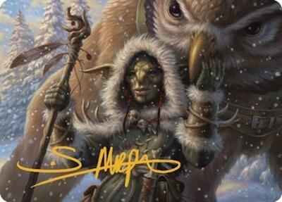 Owlbear Shepherd Art Card (Gold-Stamped Signature) card from Art Series: Commander Legends: Battle for Baldur's Gate