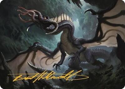 Brainstealer Dragon Art Card (Gold-Stamped Signature) card from Art Series: Commander Legends: Battle for Baldur's Gate