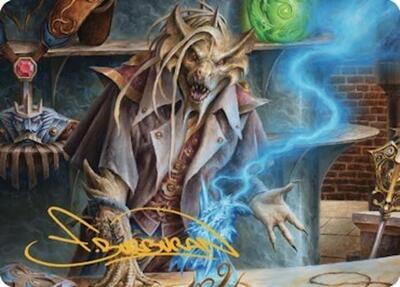 Renari, Merchant of Marvels Art Card (Gold-Stamped Signature) card from Art Series: Commander Legends: Battle for Baldur's Gate