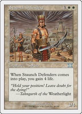 Staunch Defenders card from Classic Sixth Edition