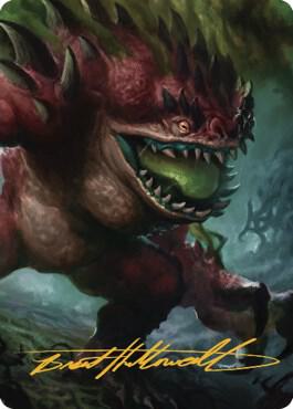 Hezrou Art Card (Gold-Stamped Signature) card from Art Series: Commander Legends: Battle for Baldur's Gate