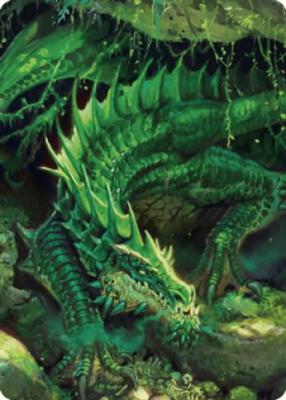 Adult Green Dragon Art Card card from Art Series: Commander Legends: Battle for Baldur's Gate