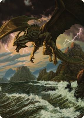 Ancient Bronze Dragon Art Card (3/81) card from Art Series: Commander Legends: Battle for Baldur's Gate