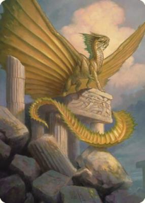 Ancient Gold Dragon Art Card (5/81) card from Art Series: Commander Legends: Battle for Baldur's Gate