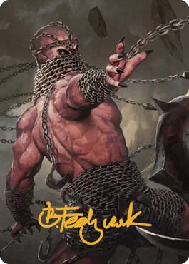 Chain Devil Art Card (Gold-Stamped Signature) card from Art Series: Commander Legends: Battle for Baldur's Gate