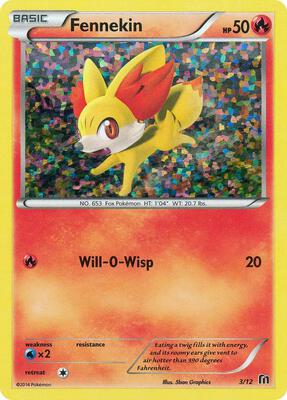 Fennekin - 3/12 card from McDonald's Promos 2016