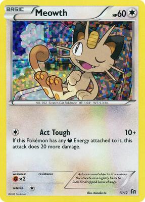 Meowth - 11/12 card from McDonald's Promos 2016