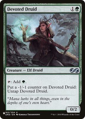 Devoted Druid (UMA) card from The List Reprints