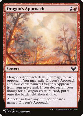 Dragon's Approach card from The List Reprints