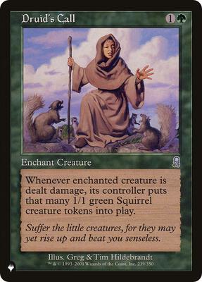 Druid's Call card from The List Reprints