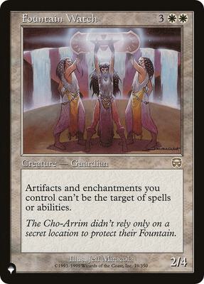 Fountain Watch card from The List Reprints