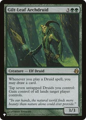 Gilt-Leaf Archdruid card from The List Reprints
