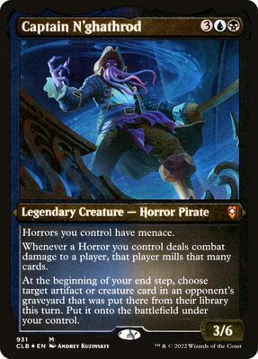 Captain N'ghathrod (Display Commander) - Thick Stock card from Commander Legends: Battle for Baldur's Gate