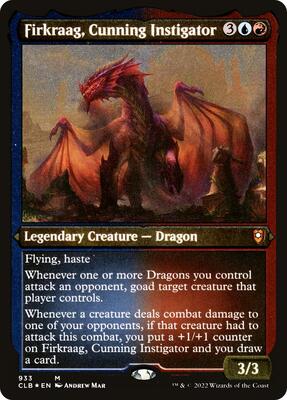 Firkraag, Cunning Instigator (Display Commander) - Thick Stock card from Commander Legends: Battle for Baldur's Gate
