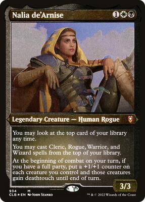 Nalia de'Arnise (Display Commander) - Thick Stock card from Commander Legends: Battle for Baldur's Gate