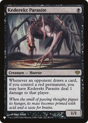 Kederekt Parasite card from The List Reprints