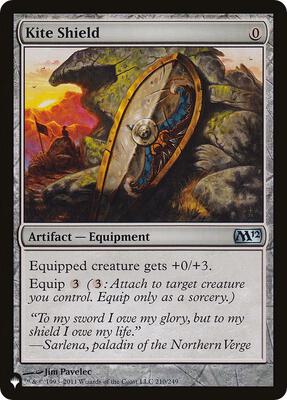 Kite Shield card from The List Reprints