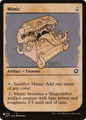 Mimic (Showcase) card from The List Reprints