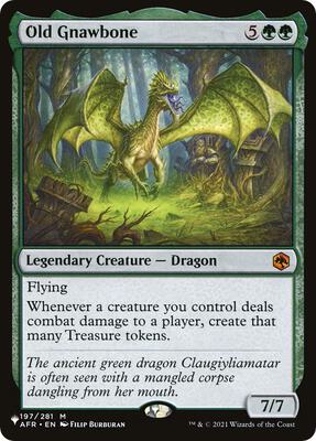 Old Gnawbone card from The List Reprints