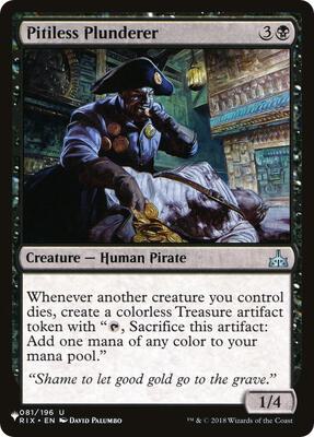 Pitiless Plunderer card from The List Reprints
