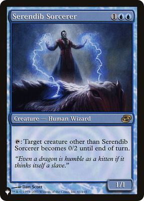 Serendib Sorcerer card from The List Reprints