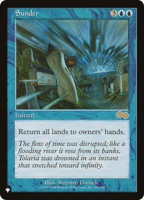 Sunder card from The List Reprints