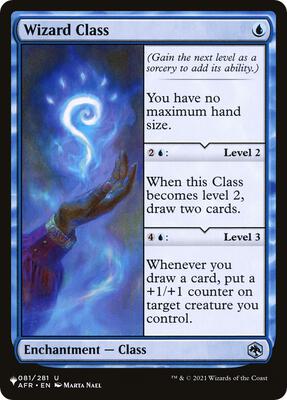 Wizard Class card from The List Reprints