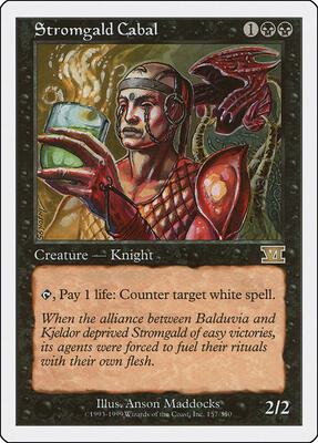 Stromgald Cabal card from Classic Sixth Edition