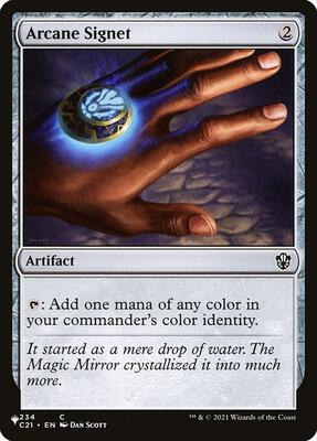 Arcane Signet (C21) card from The List Reprints