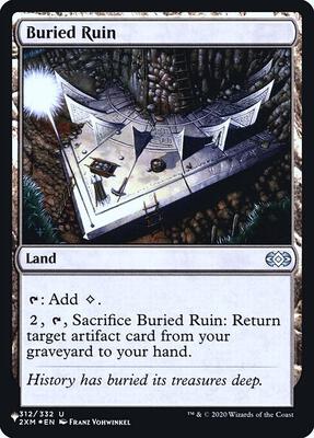 Buried Ruin card from The List Reprints