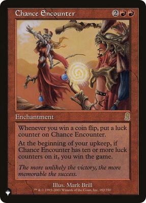 Chance Encounter card from The List Reprints